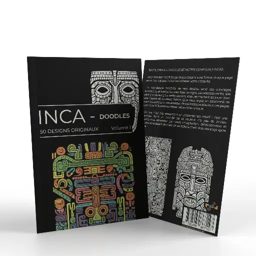 Coloriages pour Adultes - 50 Doodles inspirés des Incas